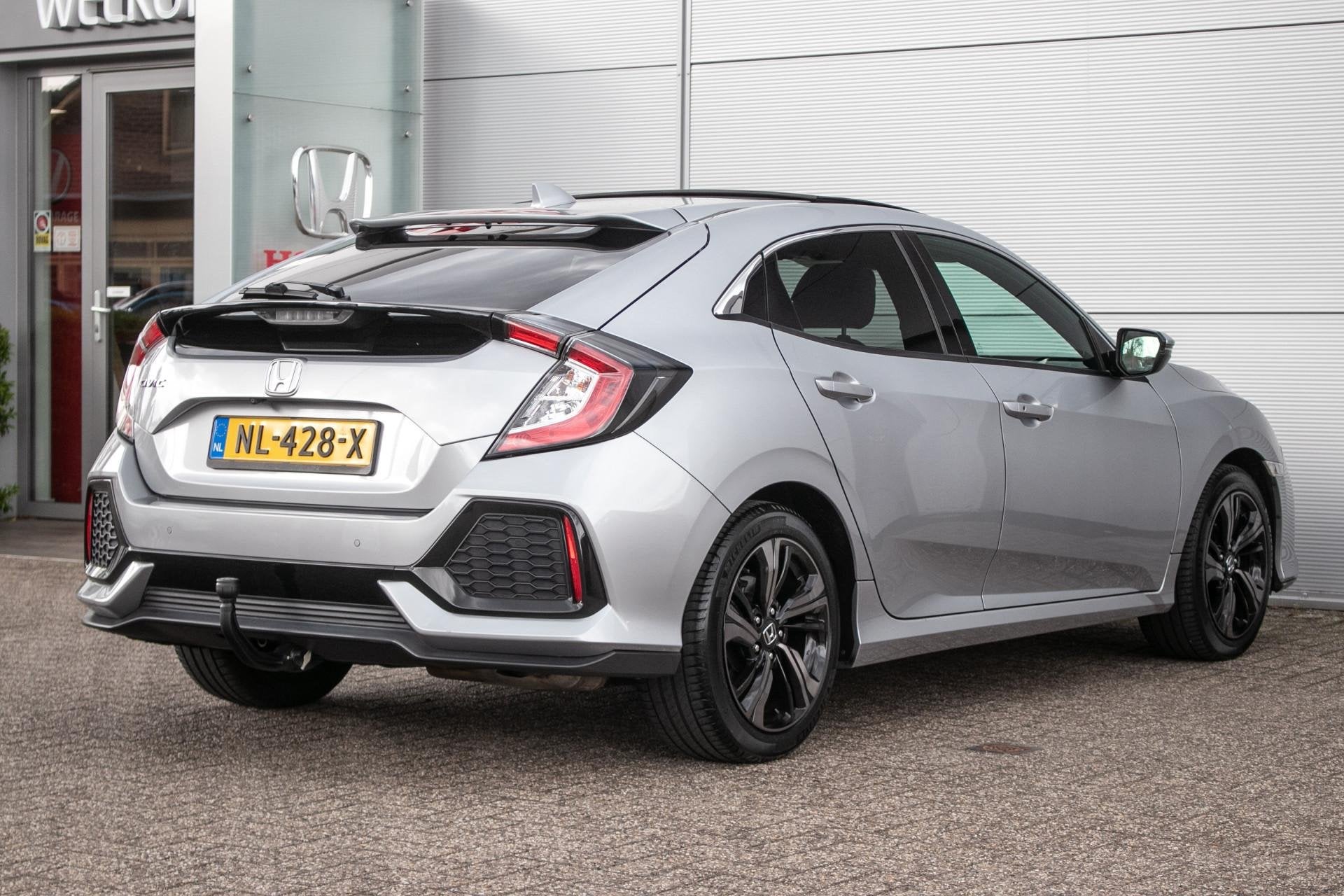 Honda Civic 1.0 i-VTEC Premium - Leer | Schuif/kanteldak | A, Auto's, Voorwielaandrijving, Stof, Gebruikt, 1246 kg