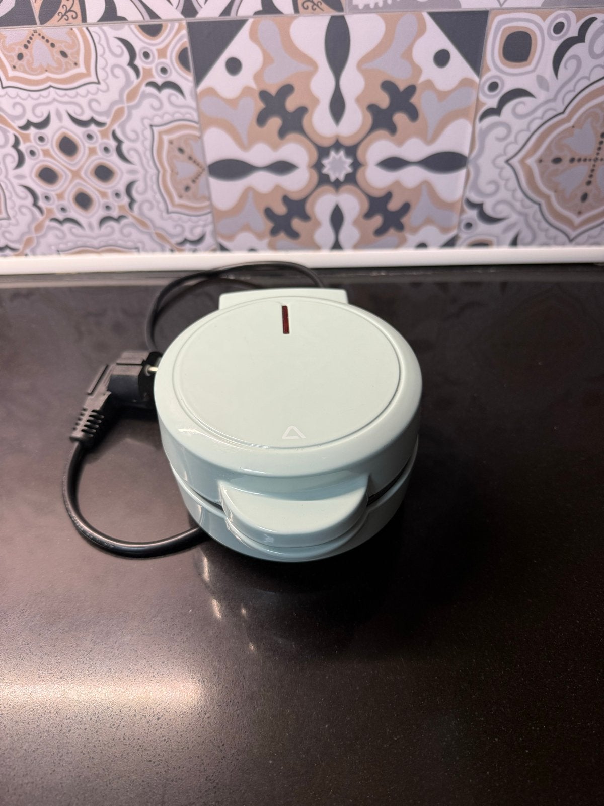 Compacte mini wafelijzer, Ophalen, Uitneembare platen, Zo goed als nieuw