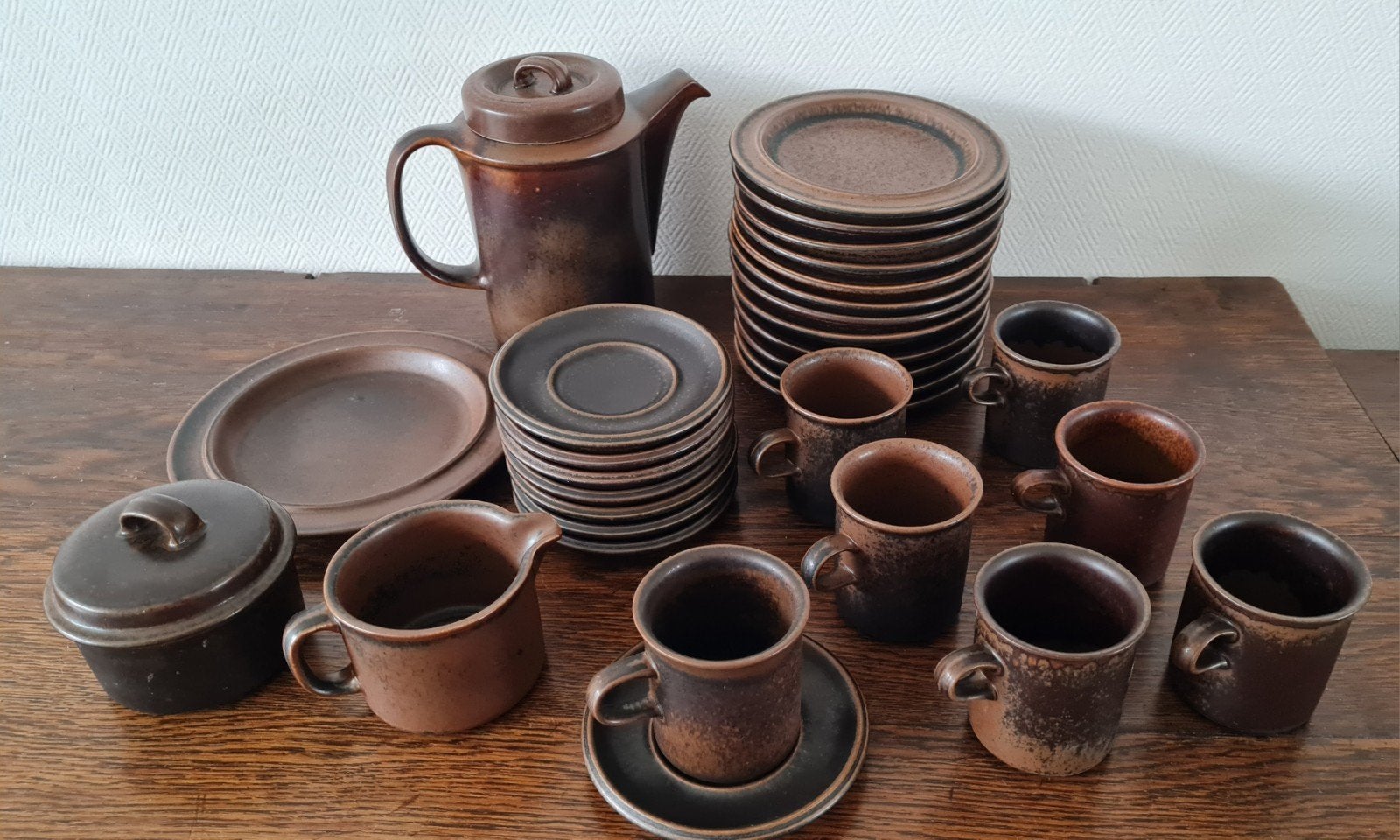 Arabia Rsuka koffie/thee servies compleet, Ophalen of Verzenden, Zo goed als nieuw, Overige stijlen, Porselein