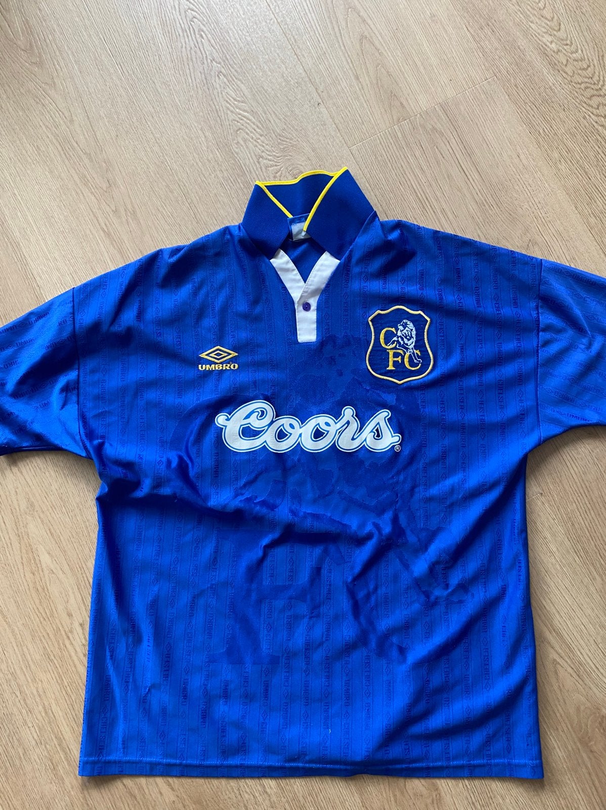 Chelsea thuis shirt seizoen 95/96, Ophalen of Verzenden, Zo goed als nieuw, Maat 56/58 (XL), Voetbal