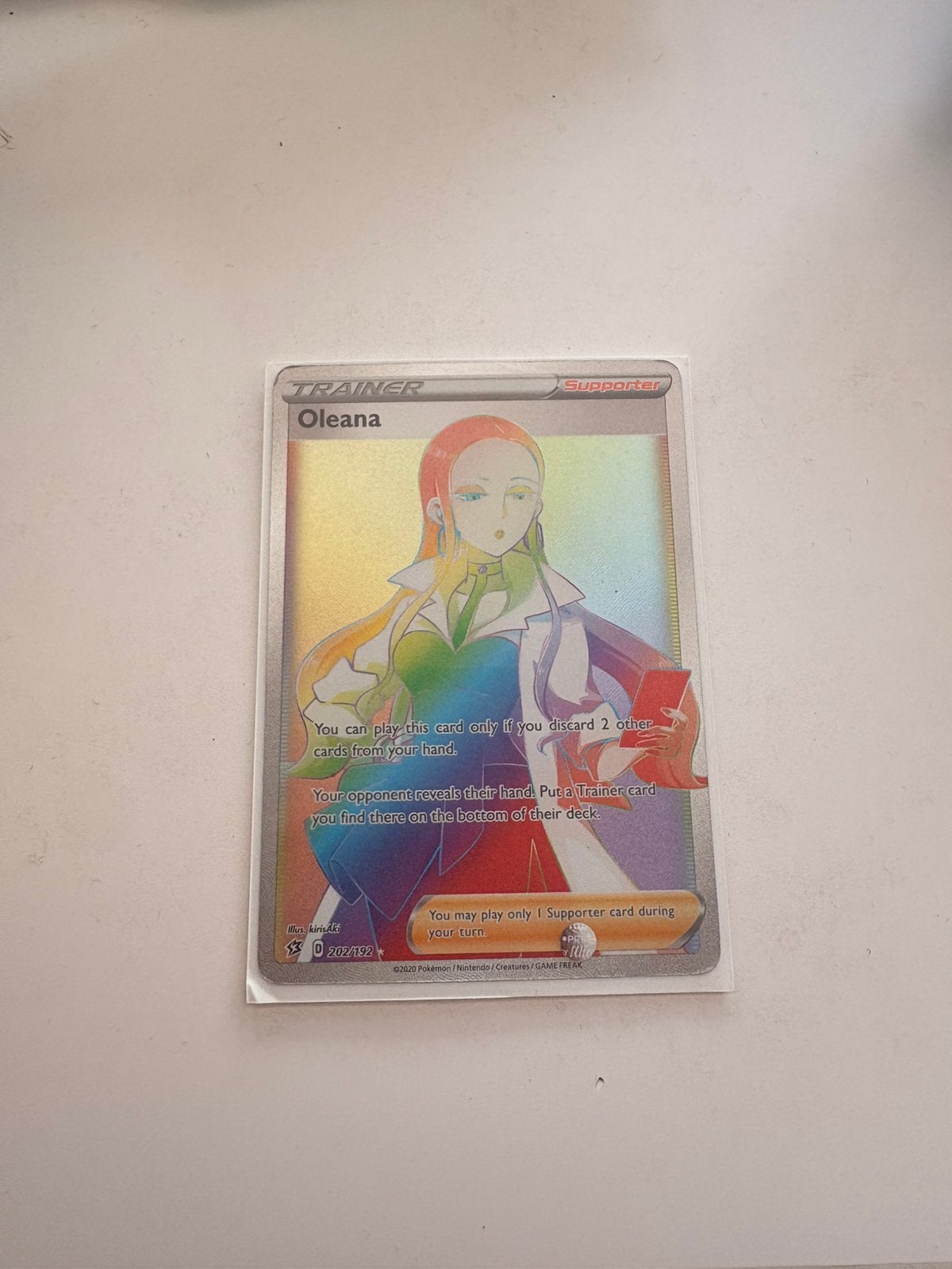 Rare rainbow rebel clash oleana, Ophalen of Verzenden, Zo goed als nieuw, Losse kaart