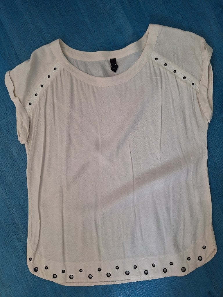 blousje eksept mt.m creme kleurig izgs, Maat 38/40 (M), Overige kleuren, Ophalen of Verzenden, Zo goed als nieuw