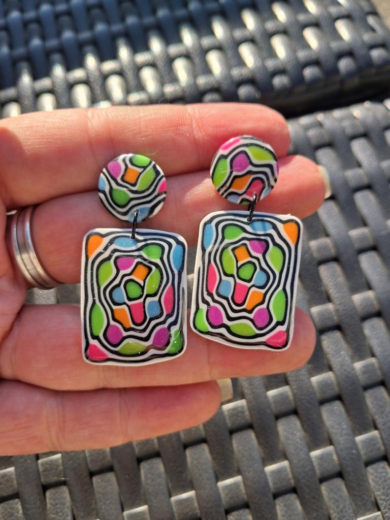 Handgemaakte, Sieraden, Tassen en Uiterlijk, Oorbellen, Ophalen of Verzenden, Nieuw, Overige materialen
