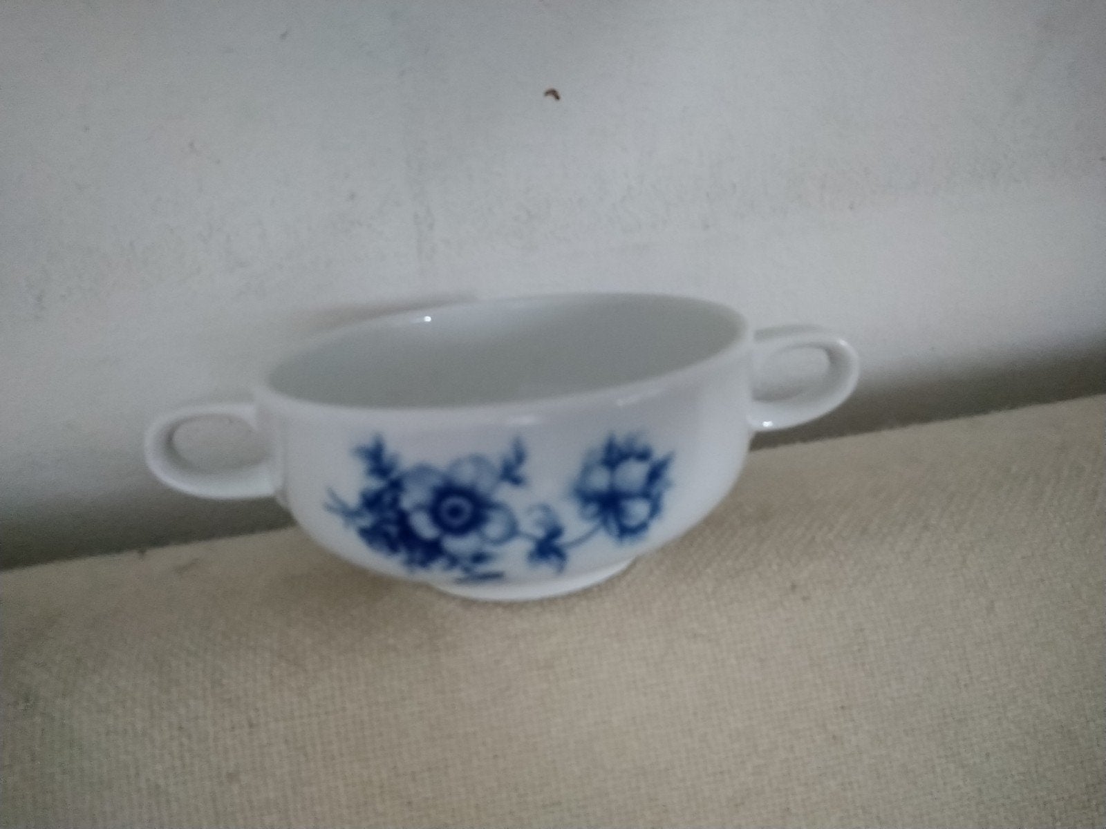 Soepkom Rosenthal blauwe bloem, Ophalen of Verzenden