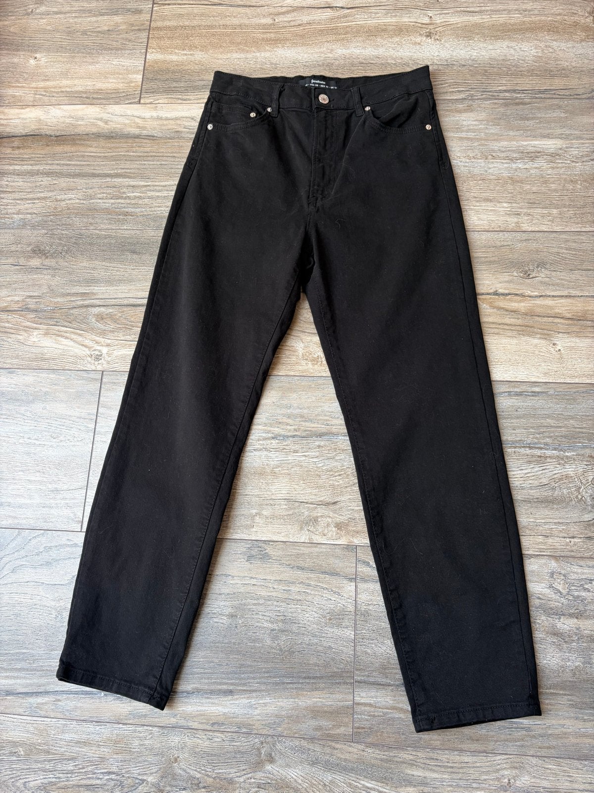 Stradivarius zwarte jeans 40, Kleding | Dames, Ophalen of Verzenden, Zo goed als nieuw, Zwart, W30 - W32 (confectie 38/40)