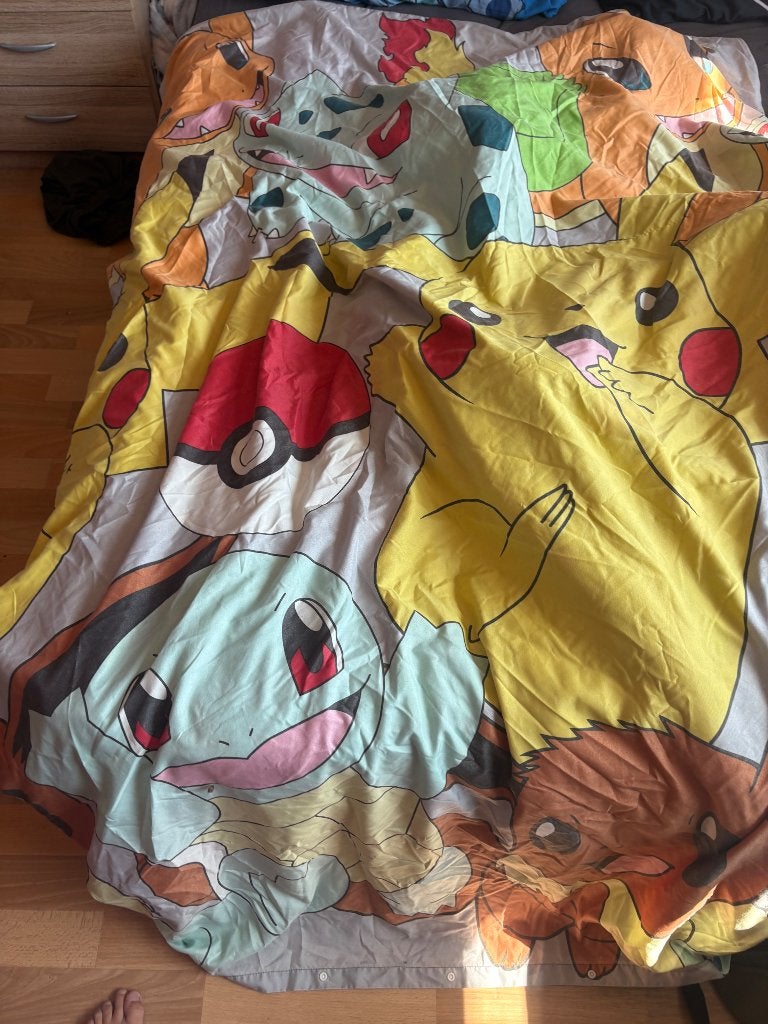 Pokemon dekbedovertrek, Ophalen of Verzenden, Zo goed als nieuw, Meerkleurig, Jongetje of Meisje