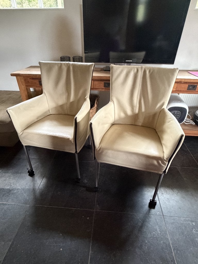 2 Goossens eetkamerstoelen met armleuningen, Ophalen, Gebruikt, Twee, Overige kleuren