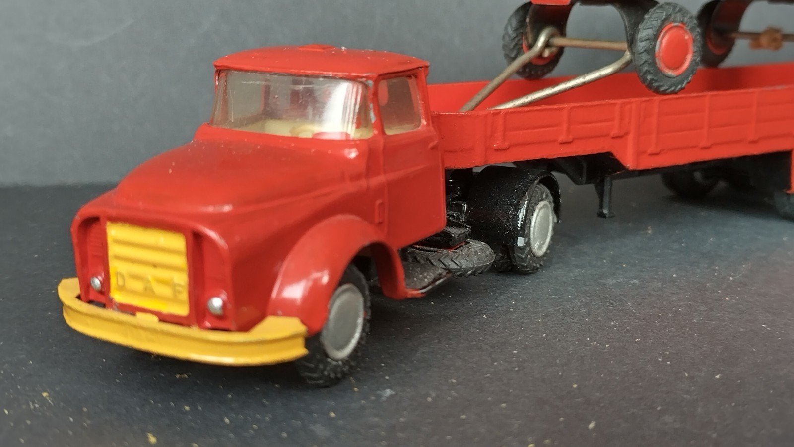 Daf Torpedo met oplegger en aanhanger 1:50 Lion Car Pol, Gebruikt, Verzenden, ., Lion