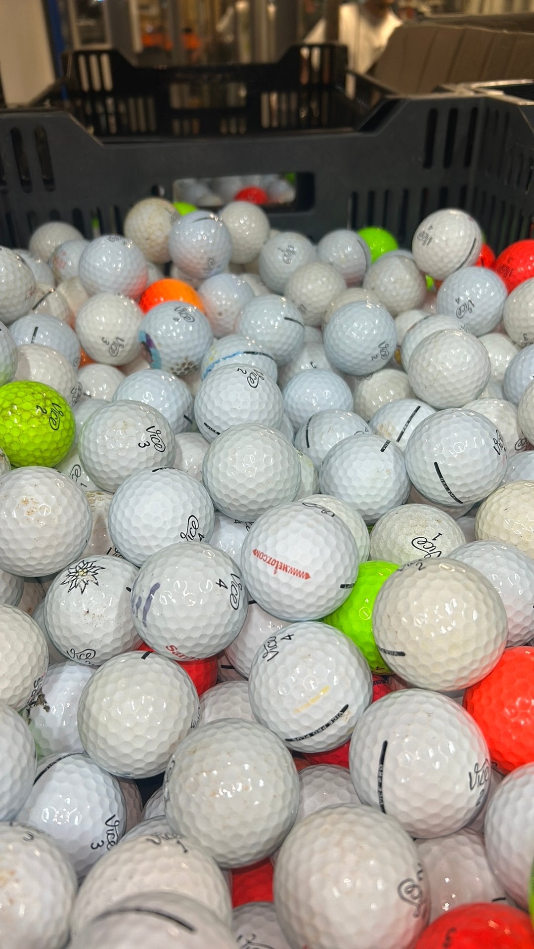 50 Stuks Vice Pro Golfballen, Ophalen of Verzenden, Zo goed als nieuw, Bal(len)
