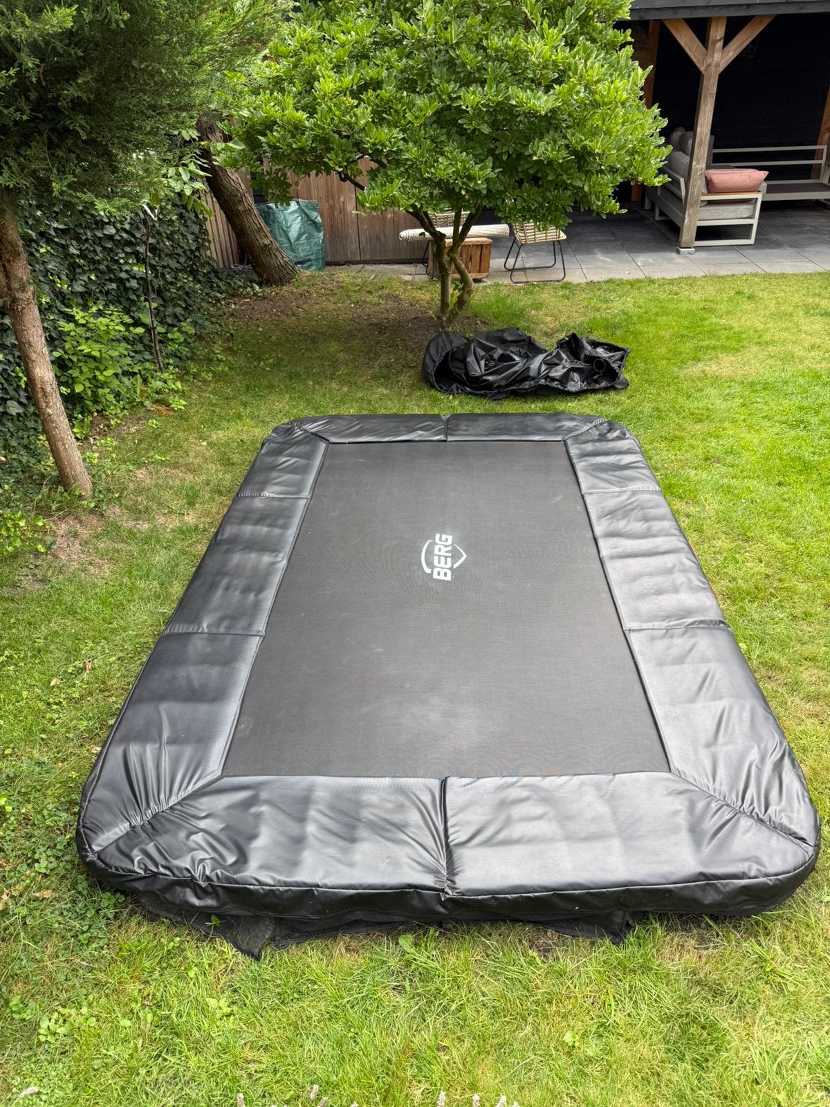 Berg trampoline Ultim Favorit in ground 330, Ophalen, Zo goed als nieuw