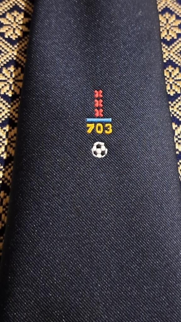 Amsterdam 703 Voetbaltoernooi 1978 stropdas blauw, Ophalen of Verzenden, Nieuw, Gebruiksvoorwerp