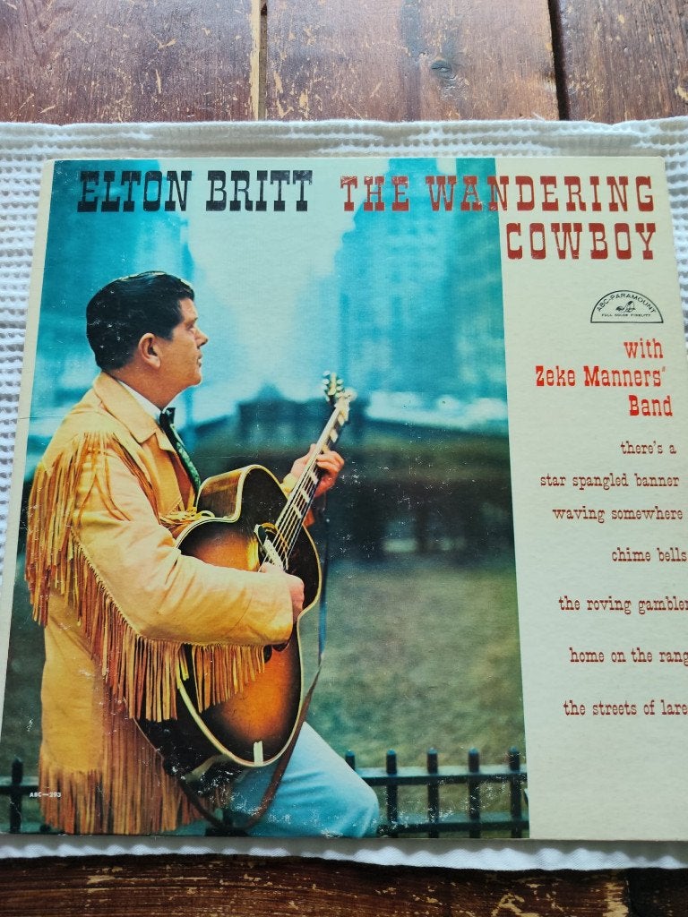 Elton Britt. The Wandering Cowboy. LP0202. USA, Verzenden, Gebruikt, Overige formaten, LP
