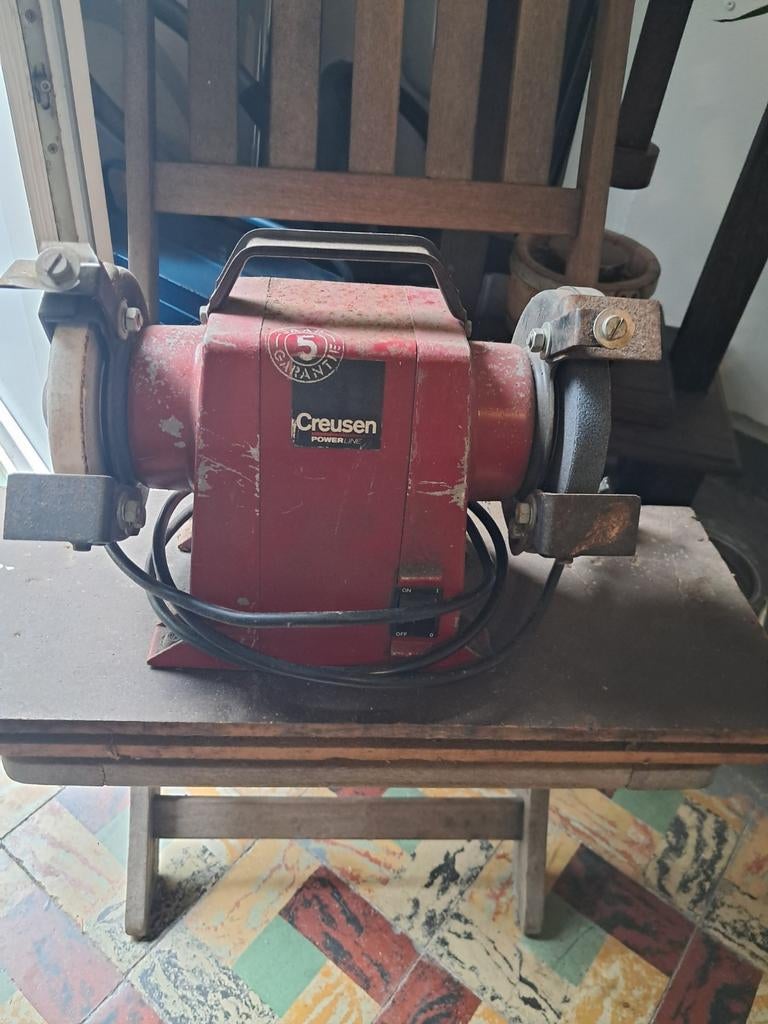 Creusen Powerline Werkbankslijpmachine, Ophalen, Gebruikt, Minder dan 700 watt, Werkbankslijpmachine