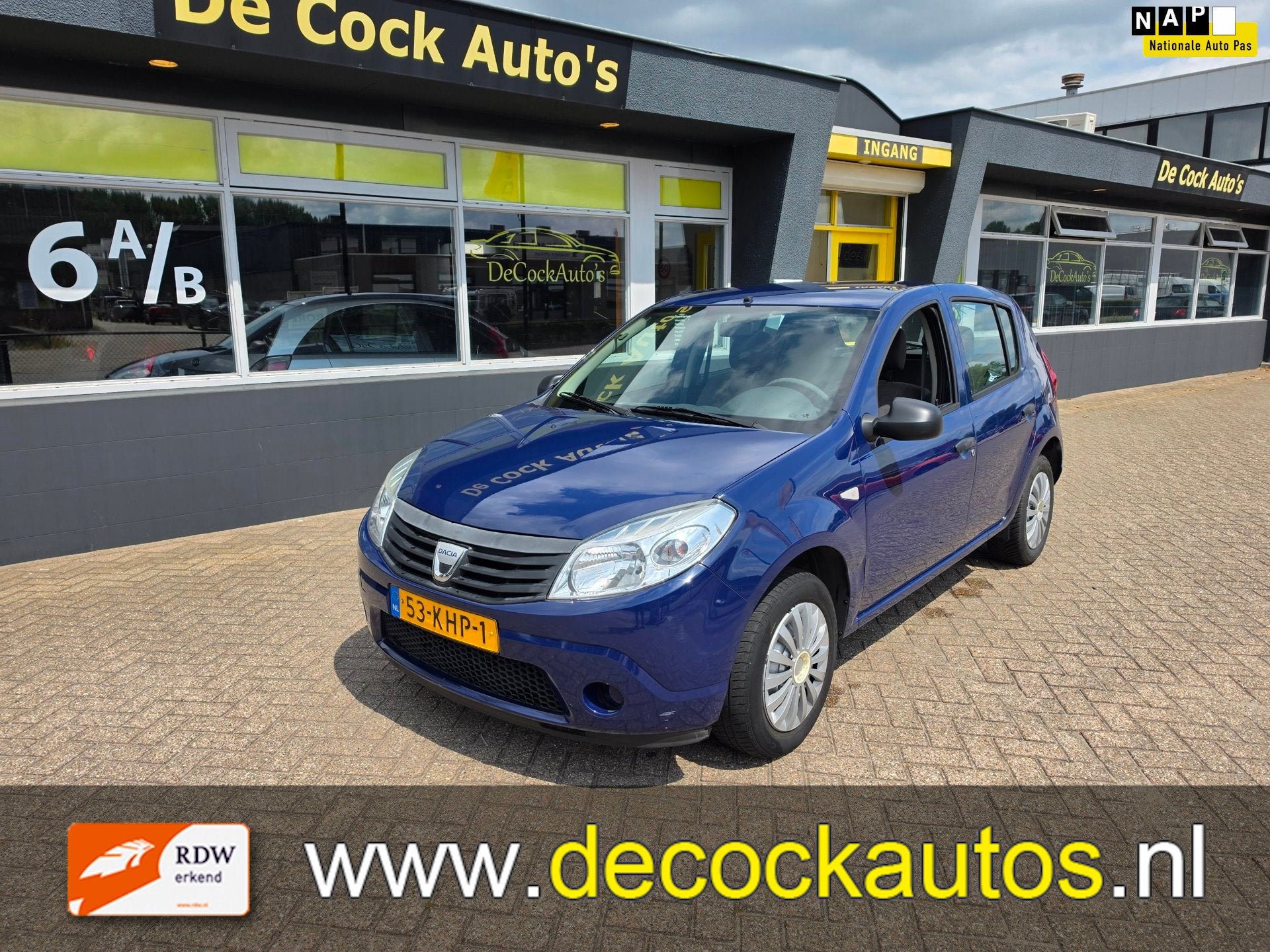 Dacia Sandero 1.2/ TREKHAAK/ APK 05-2027, Auto's, Dacia, Voorwielaandrijving, Gebruikt, 31 €/maand, Blauw