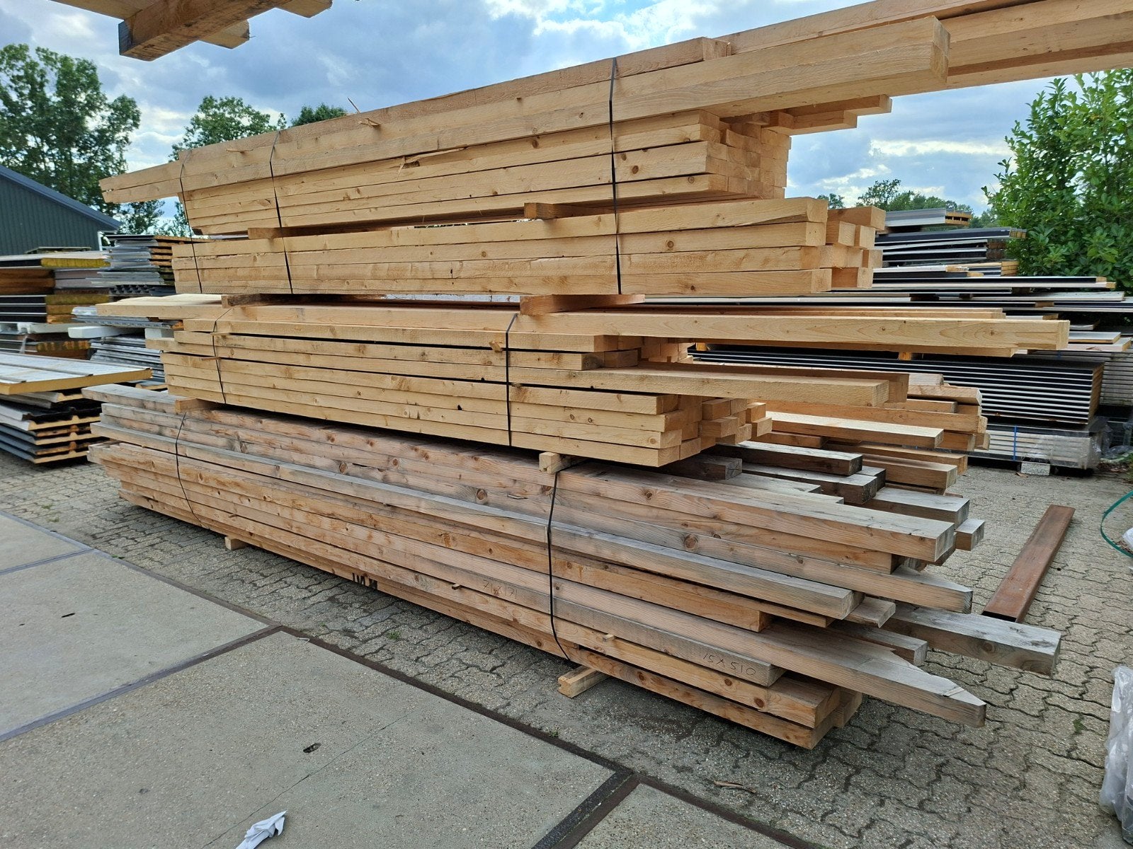balk hout 2de keus 50x150mm / 60x160mm / 75x175mm, Ophalen, Zo goed als nieuw, 250 cm of meer, Balken
