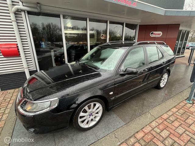 Saab 9-5 Estate 1.9 TiD HALEN EN BETALEN, Auto's, Saab, 4 cilinders, 150 pk, Automatische klimaatregeling, Zwart