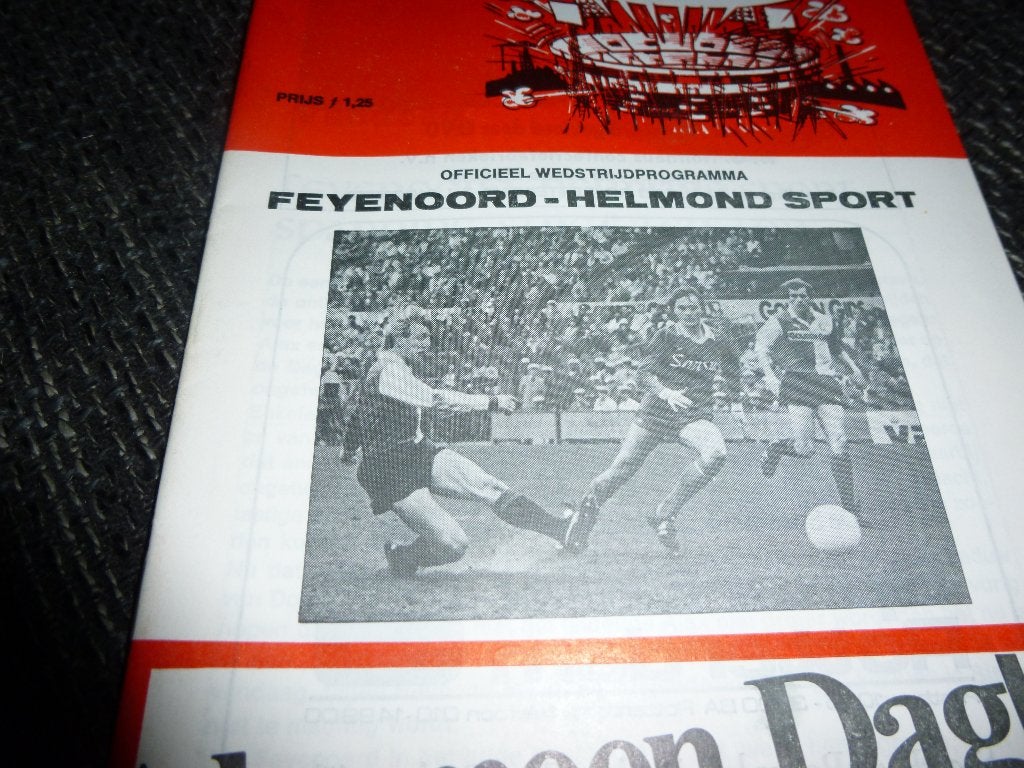 Feyenoord-Helmond Sport thuis, Verzenden, Zo goed als nieuw, Feyenoord, Overige typen