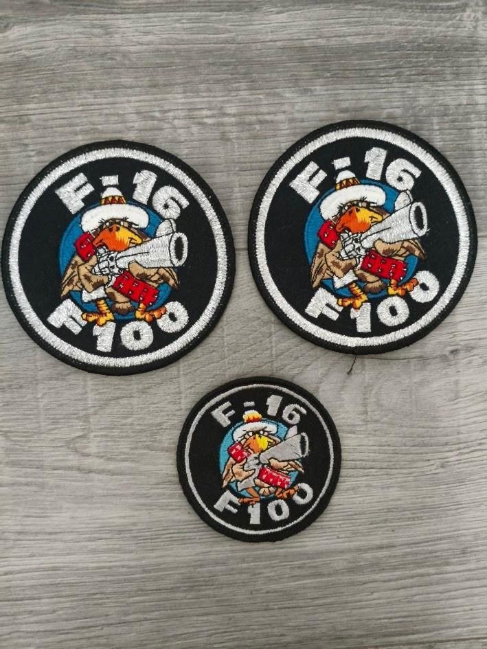 F16 fighting falcon – F100 pratt & Whitney patches, Ophalen of Verzenden, Gebruikt, Patch, Badge of Embleem