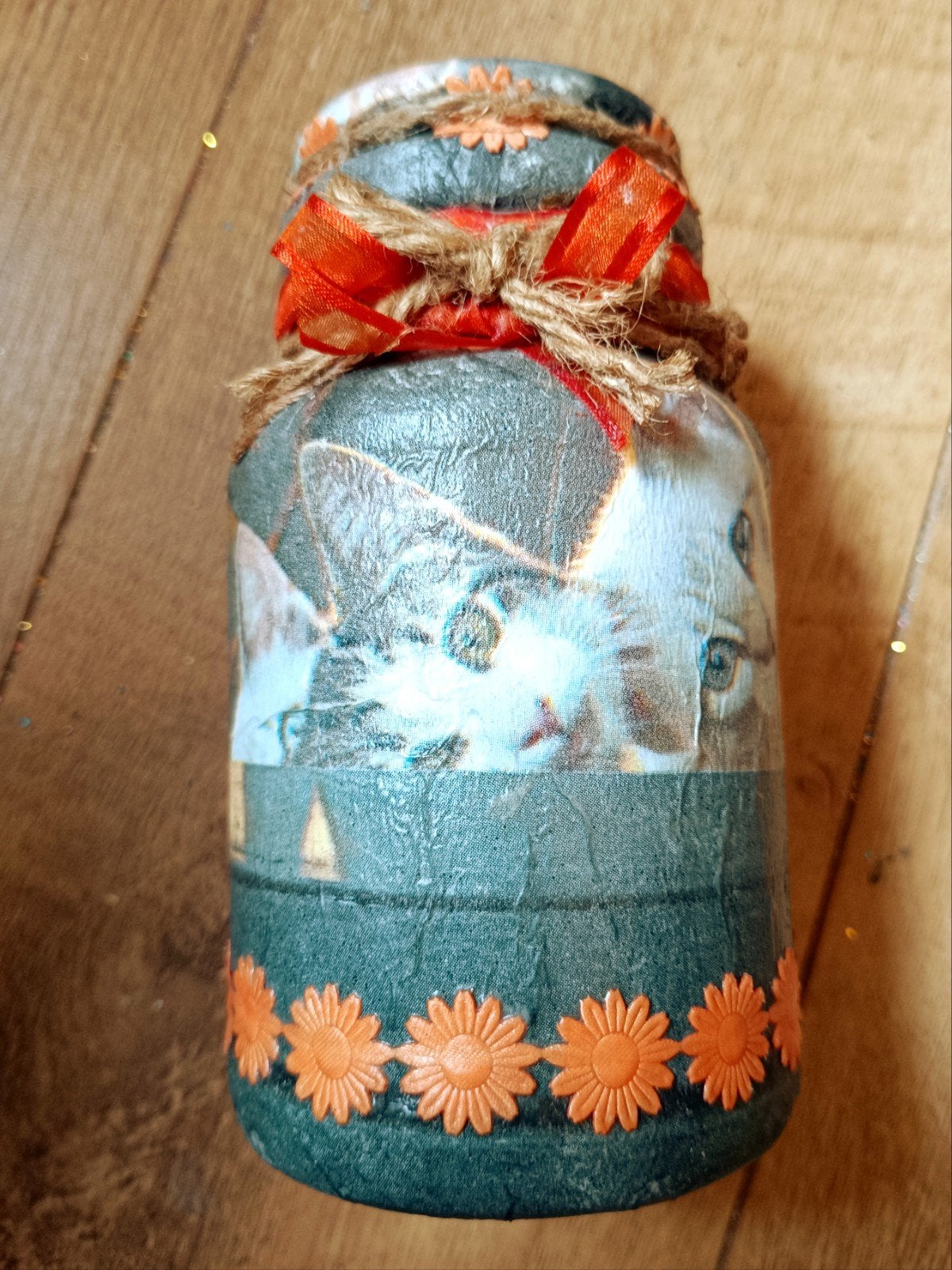 Cats & Flowers, Ophalen of Verzenden, Nieuw, Rond, Glas