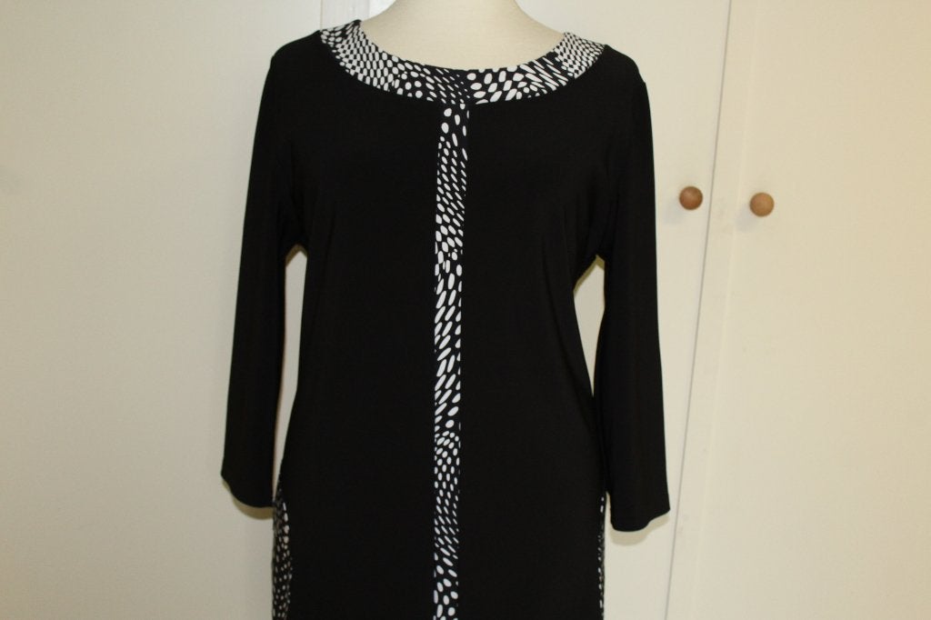 Joseph Ribkoff prachtige zwart/wit chique jurk mt 48, Kleding | Dames, Meerkleurig, ., Maat 46/48 (XL) of groter, Joseph Ribkoff