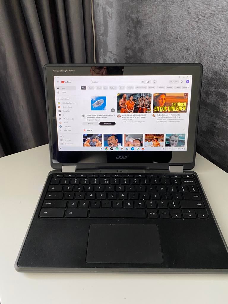 Acer Chromebook Flip Touchscreen 32GB, in nette staat. Teab!, 14 inch, 4 GB of minder, Qwerty, Touchscreen