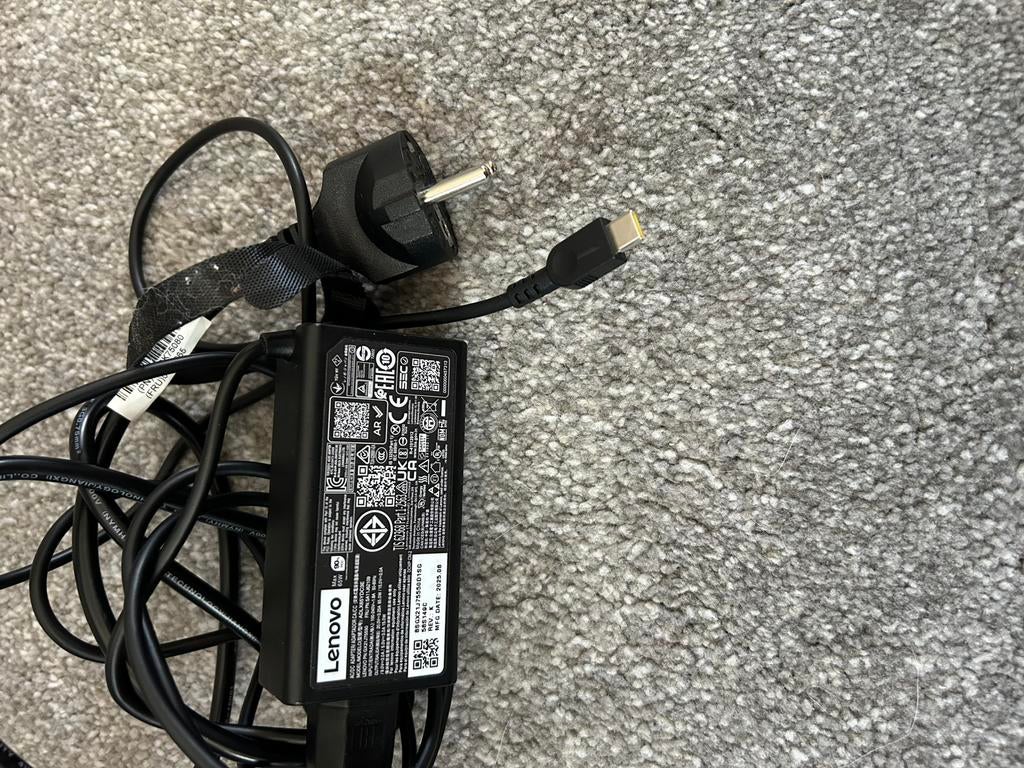 Lenovo-netvoedingsadapter van 100 W usb C, Computers en Software, Laptop-opladers, Ophalen of Verzenden, Zo goed als nieuw