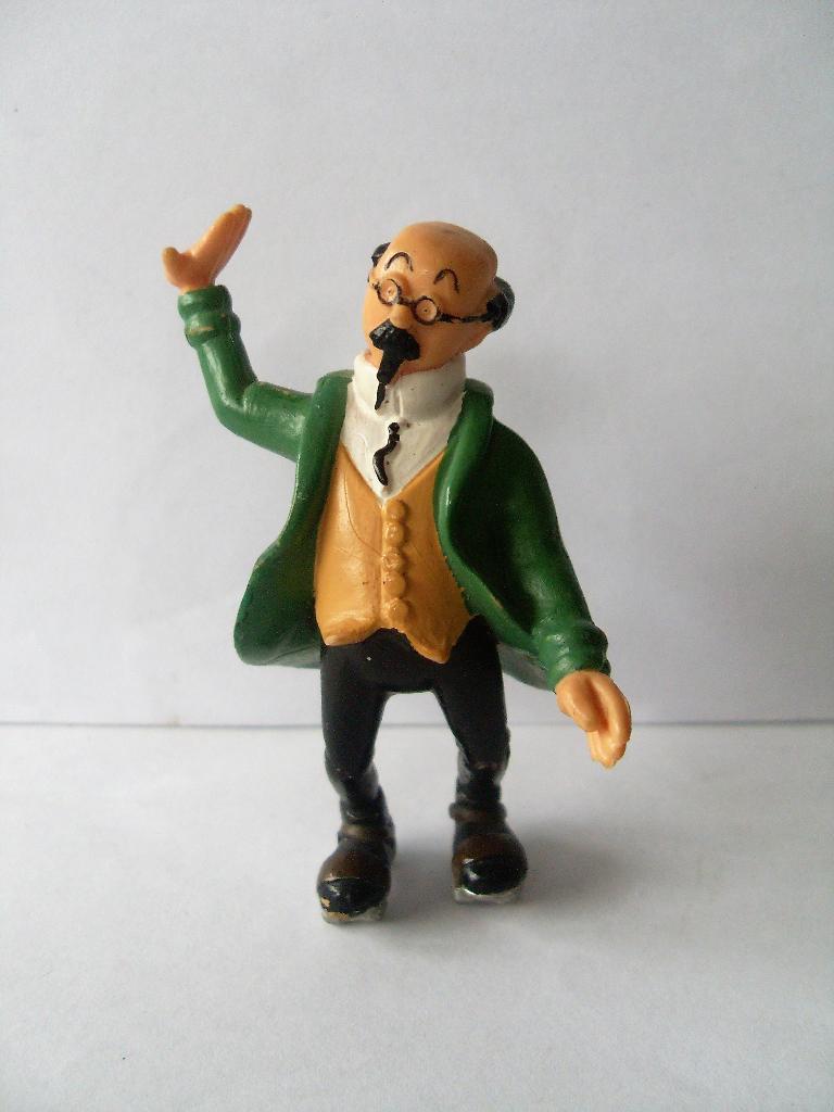 Kuifje Figuurtje Professor Zonnebloem Tintin Herge, Ophalen of Verzenden, Kuifje, Zo goed als nieuw, Beeldje of Figuurtje