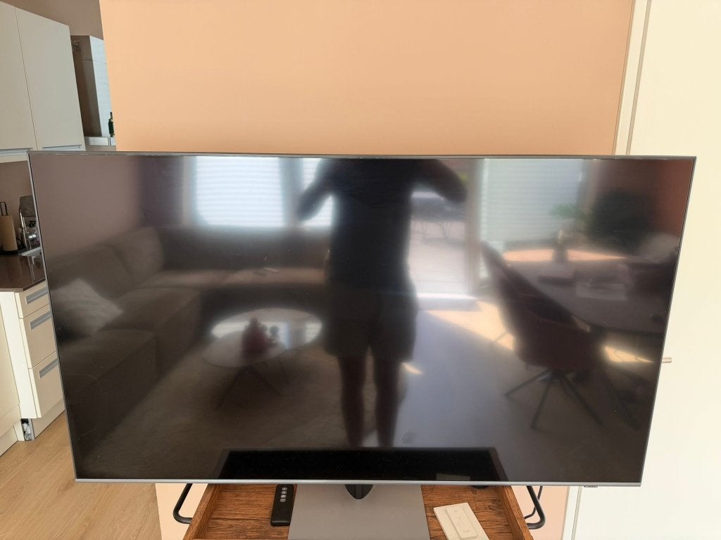 Samsung 55Q74BAT QLED TV 55 inch 4K 100Hz, Ophalen, Philips, QLED, Zo goed als nieuw