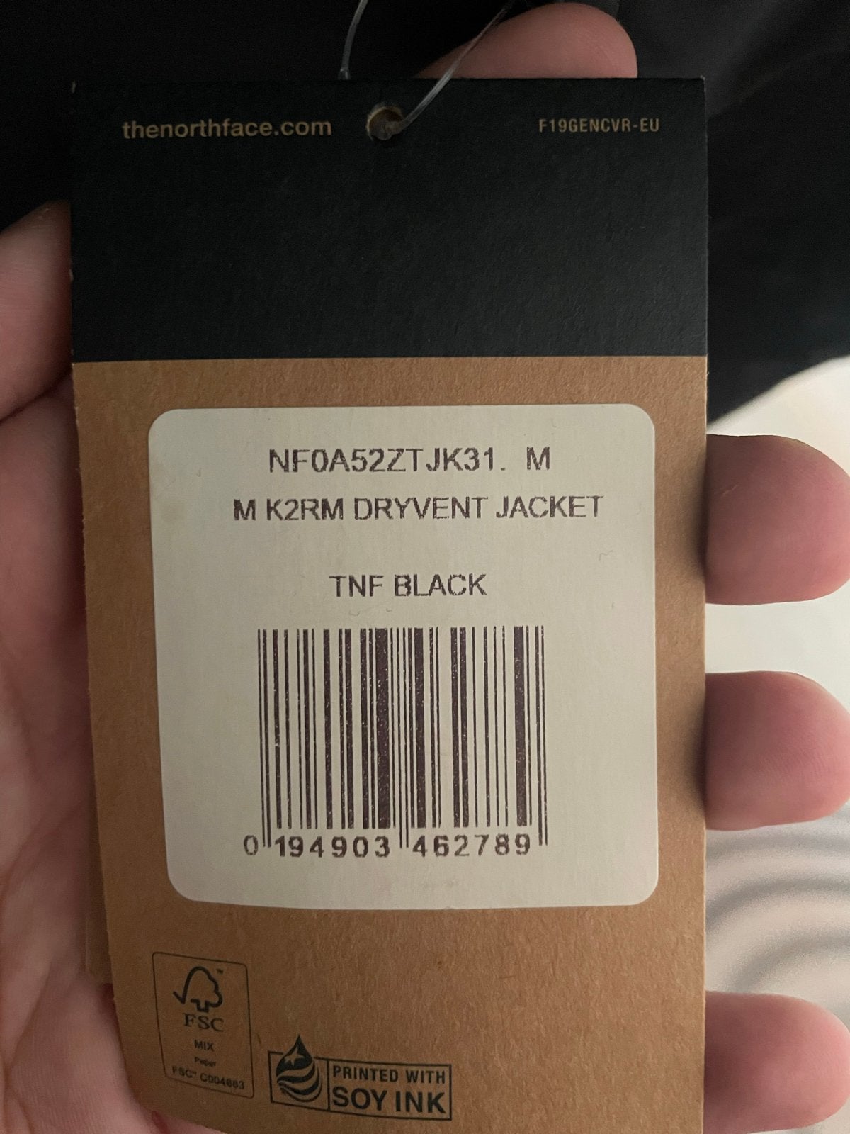 The North Face Dryvent Jacket Zwart Maat M, Ophalen of Verzenden, Nieuw, Maat 48/50 (M), Zwart