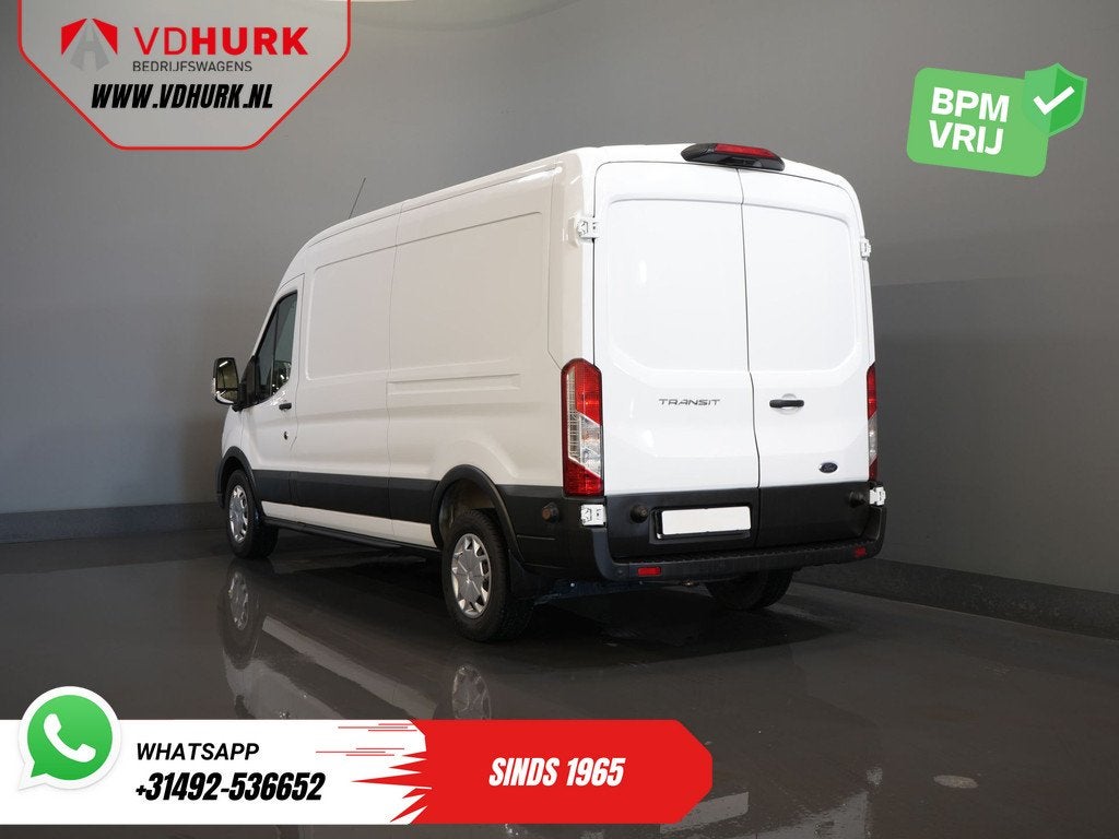 Ford Transit 2.0 TDCI 130 pk Aut. L3H2 Trend 270GrDeuren/ Ca, Stof, 4 cilinders, Wit, Bedrijf