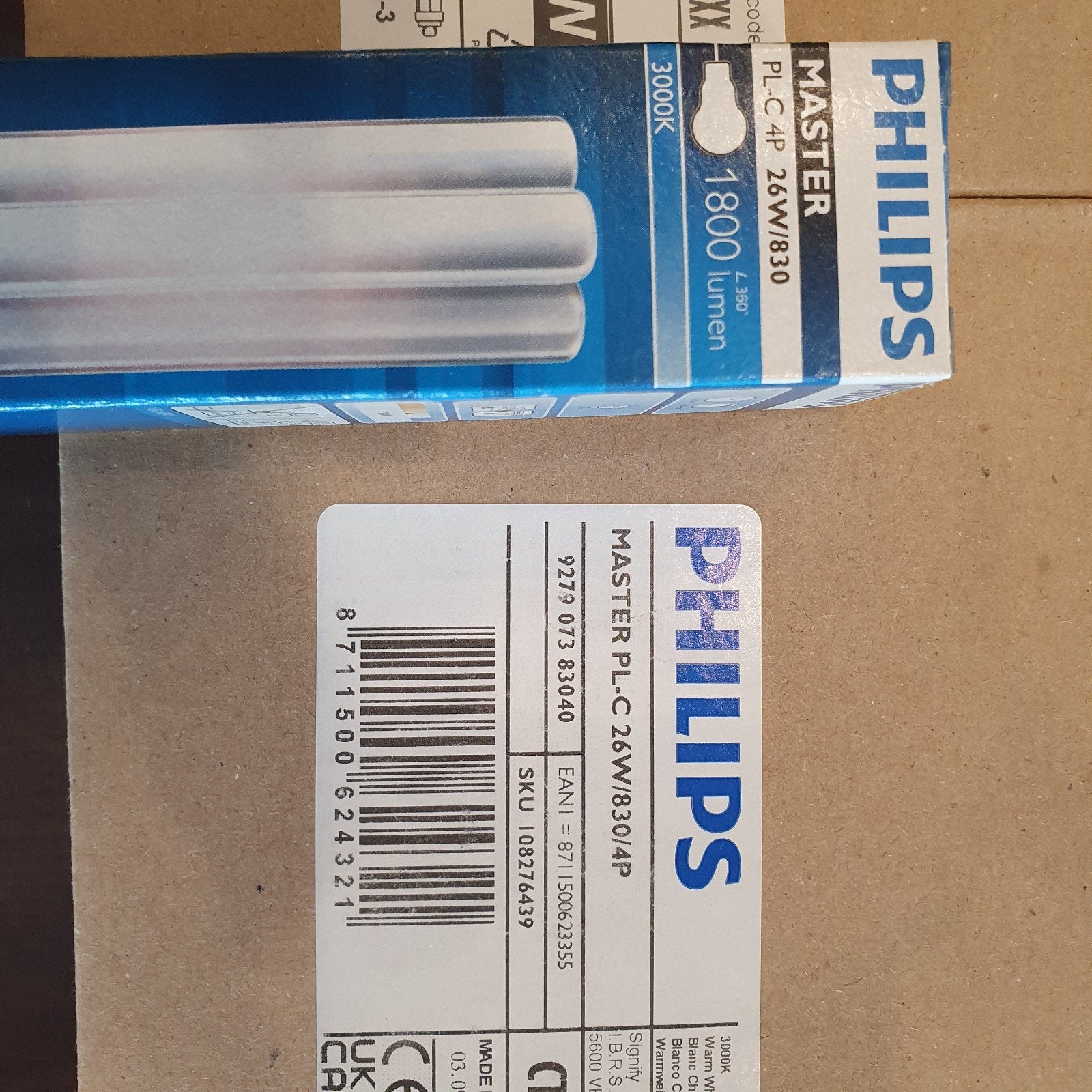 Philips plc 26w 830 4p, Led-lamp, Nieuw, E27 (groot), Neutraal wit