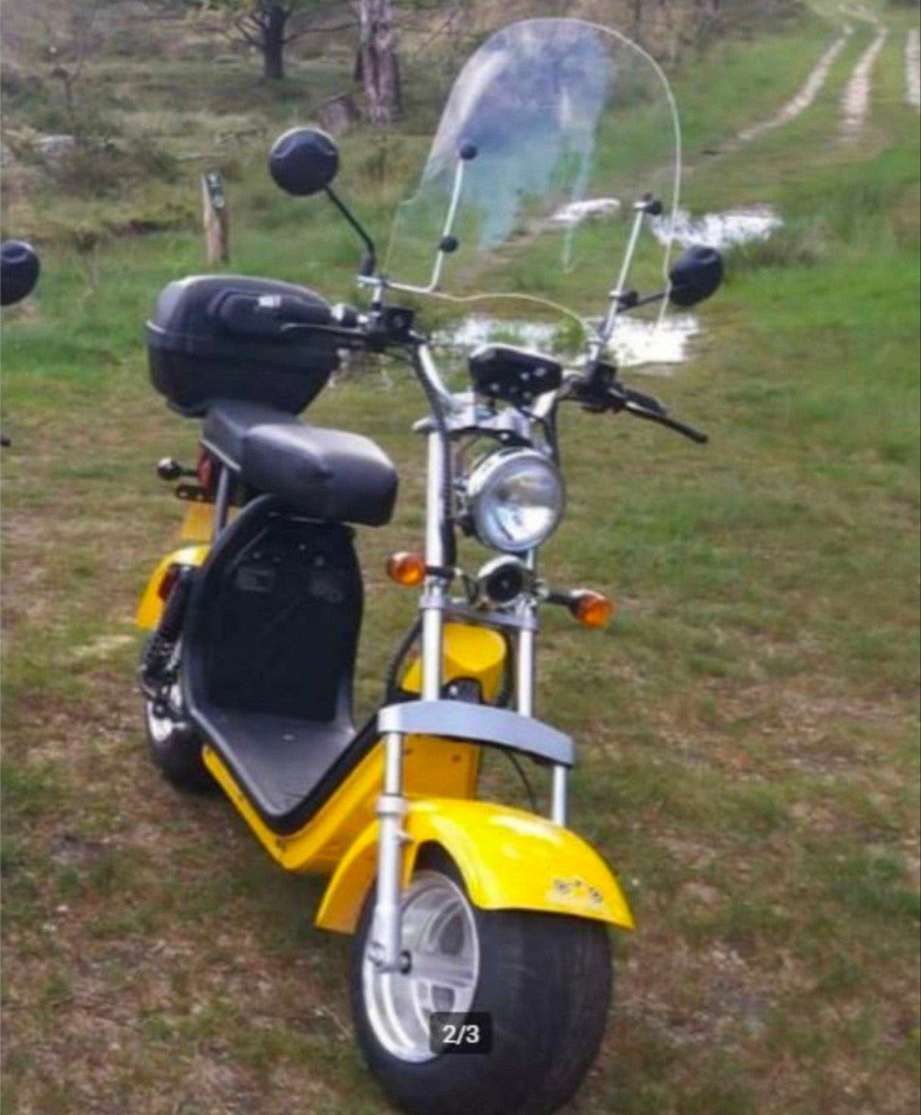Elektrische Chopper, Scooter, brommer, cityhopper, bromfiets, Fietsen en Brommers, Ophalen, Zo goed als nieuw, Elektrisch, Overige merken