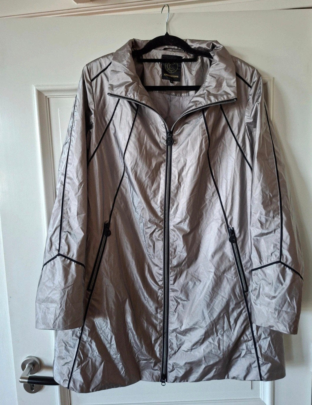 Creenstone tussen-/regenjas zilver, maat 46, nieuw, Kleding | Dames, Creenstone, Maat 46/48 (XL) of groter, Nieuw, Ophalen of Verzenden