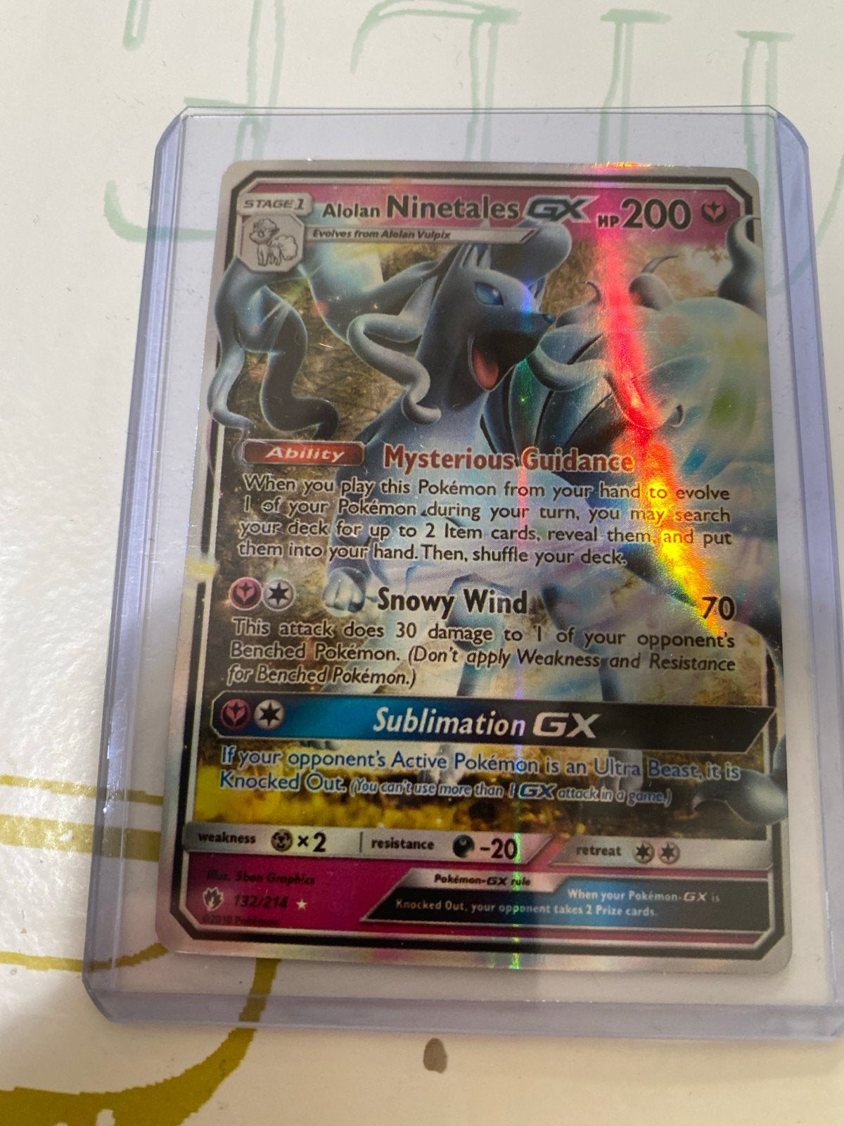 Pokémon Kaarten: Alolan Ninetales GX, Flapple V, Weavile GX, Ophalen of Verzenden, Zo goed als nieuw, Meerdere kaarten, Foil