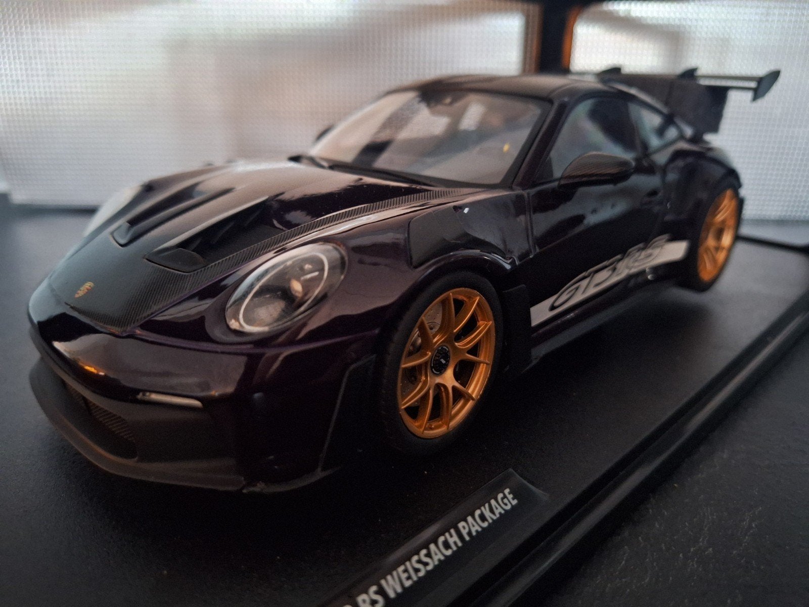 Porsche 911 (992) GT3 Weissach 24 Paars Schaal 1:18, Solido, Auto, Solido, Nieuw