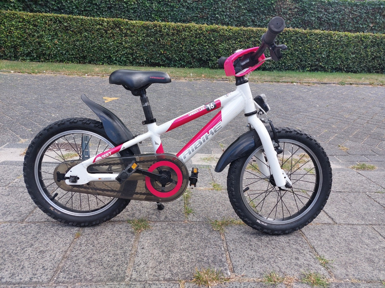 Haibike Greedy Life 16 inch meisjesfiets, Fietsen en Brommers, Fietsen | Meisjes, Ophalen, Velgrem, Zo goed als nieuw, 16 inch