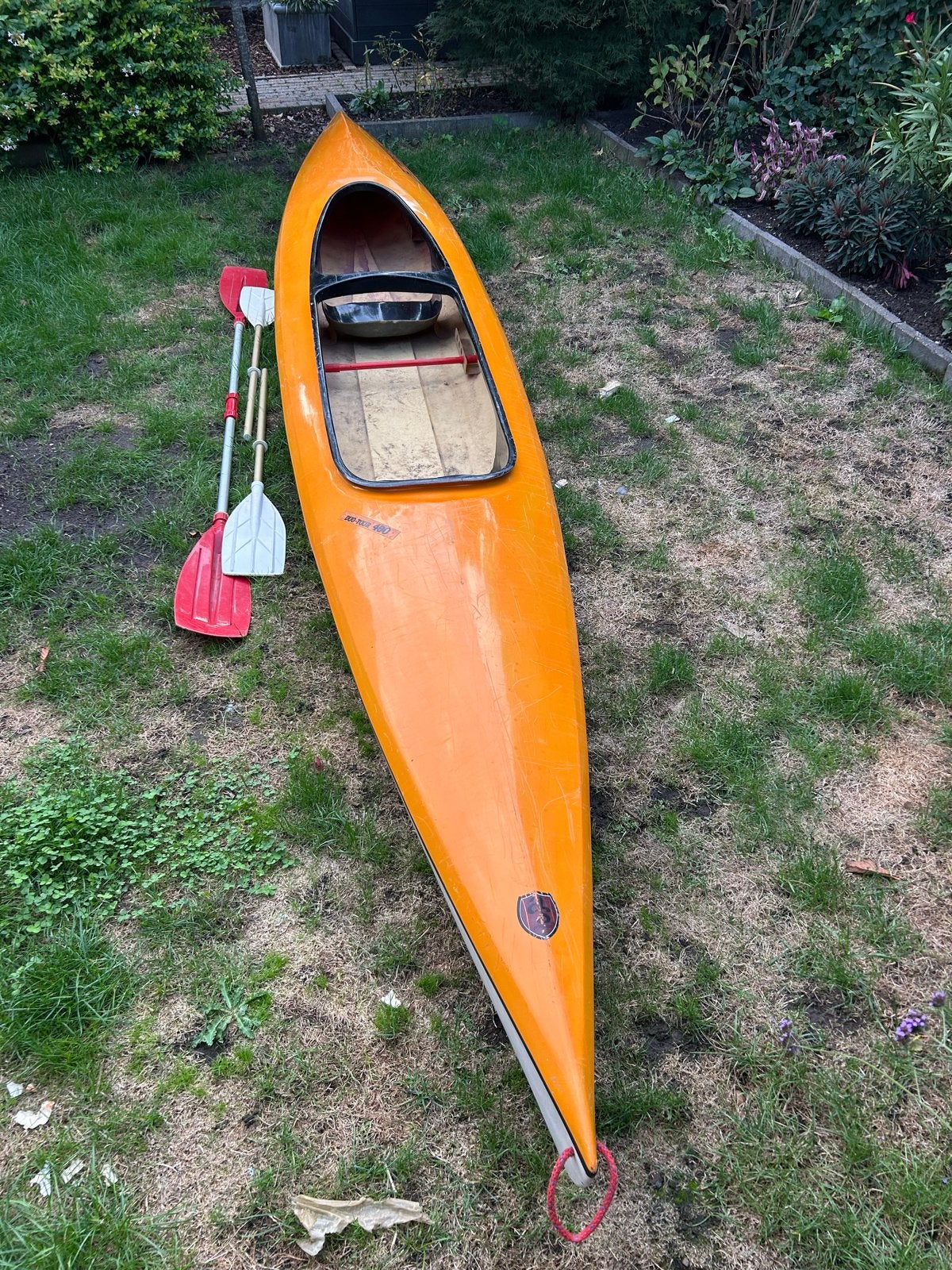 Tweepersoons kano aqua star, Watersport en Boten, Ophalen, Gebruikt, Met peddels, Kajak