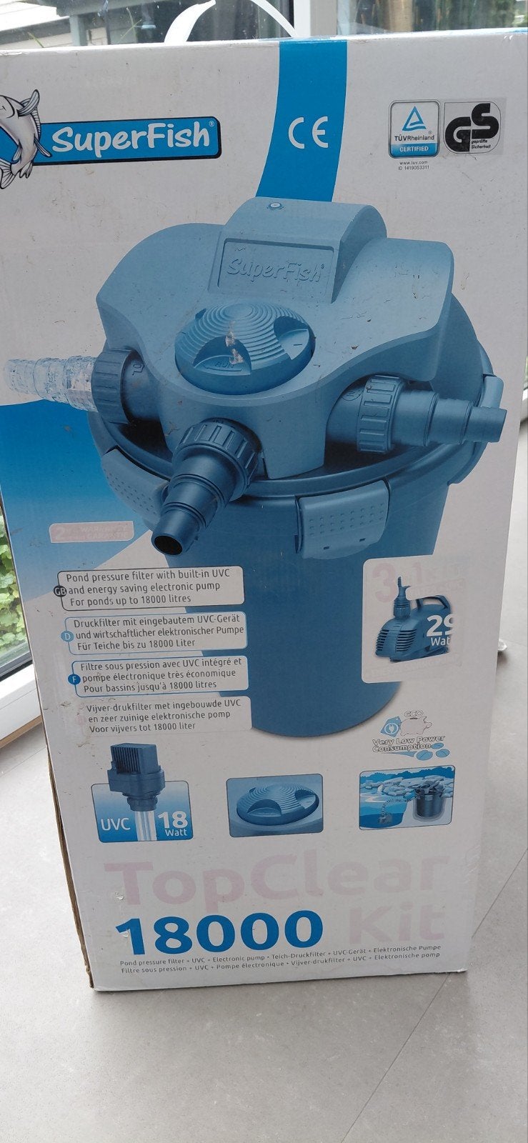 SuperFish TopClear 18000 Kit - Compleet Vijverfilter, Ophalen of Verzenden, Nieuw, Vijverfilter