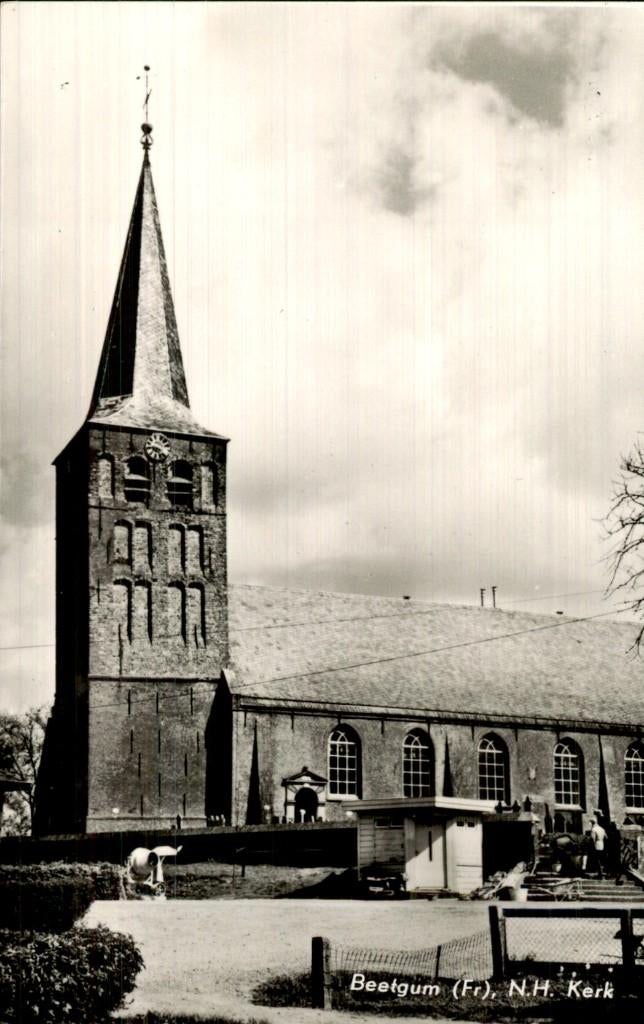 Beetgum - N.H. Kerk - Toren, Ophalen of Verzenden, 1940 tot 1960, Ongelopen, Friesland