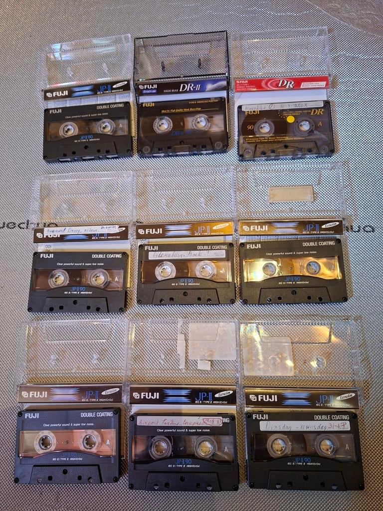 9x Fuji cassettebandjes, Ophalen of Verzenden, Overige genres, 2 t/m 25 bandjes