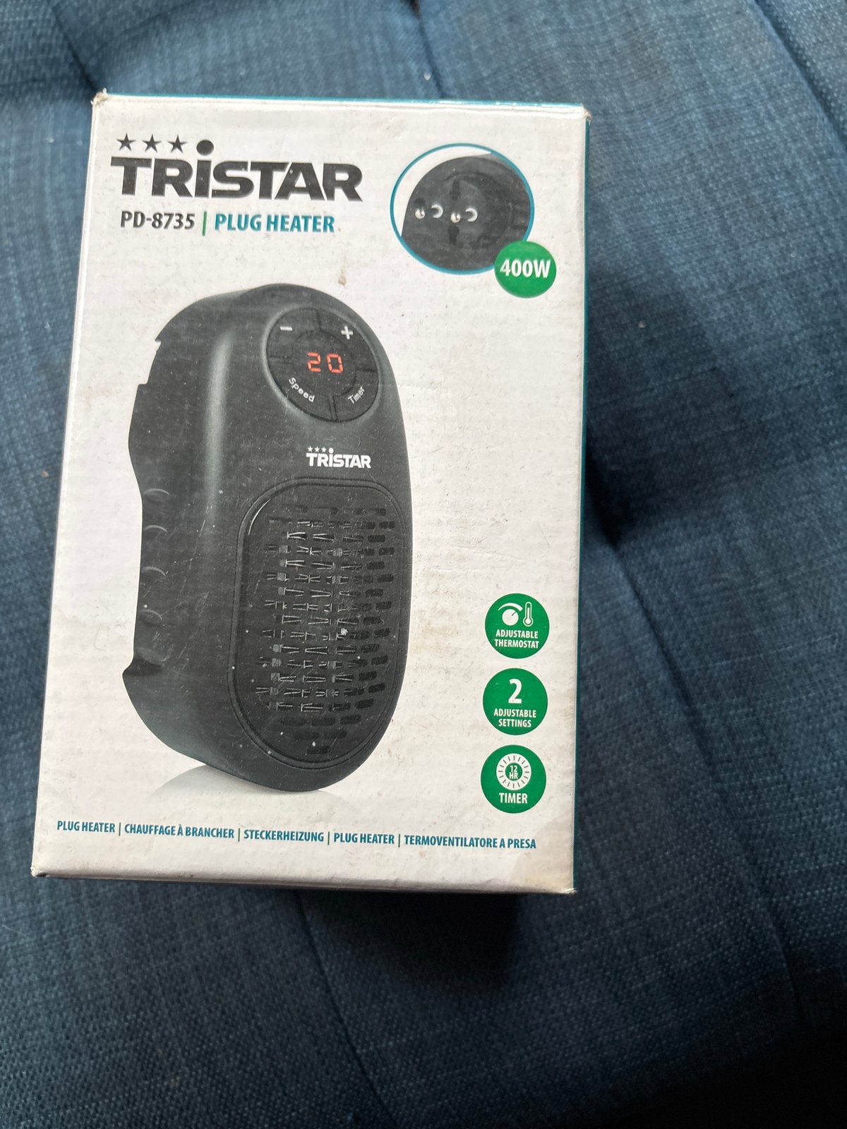 Tristar PD-8735 Plug Heater 400W - Compacte Kachel, Minder dan 30 cm, Minder dan 60 cm, Ophalen of Verzenden, 200 tot 500 watt