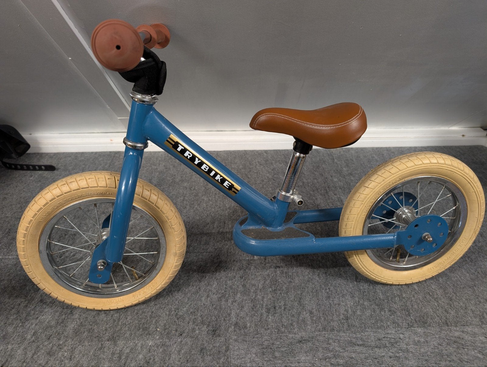 Trybike Steel 2-in-1 loopfiets/driewieler blauw - Vintage, Fietsen en Brommers, Ophalen, Gebruikt, 16 tot 20 inch, Trybike