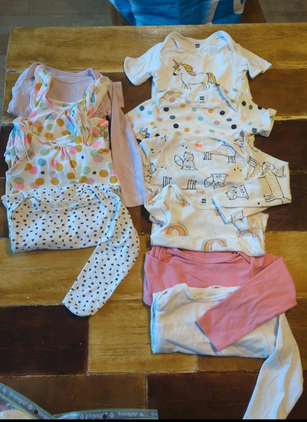 10 vrijwel nieuwe HEMA rompers mt 86-92 meisje, Kinderen en Baby's, Babykleding | Maat 86, Nacht- of Onderkleding, Meisje, Ophalen of Verzenden
