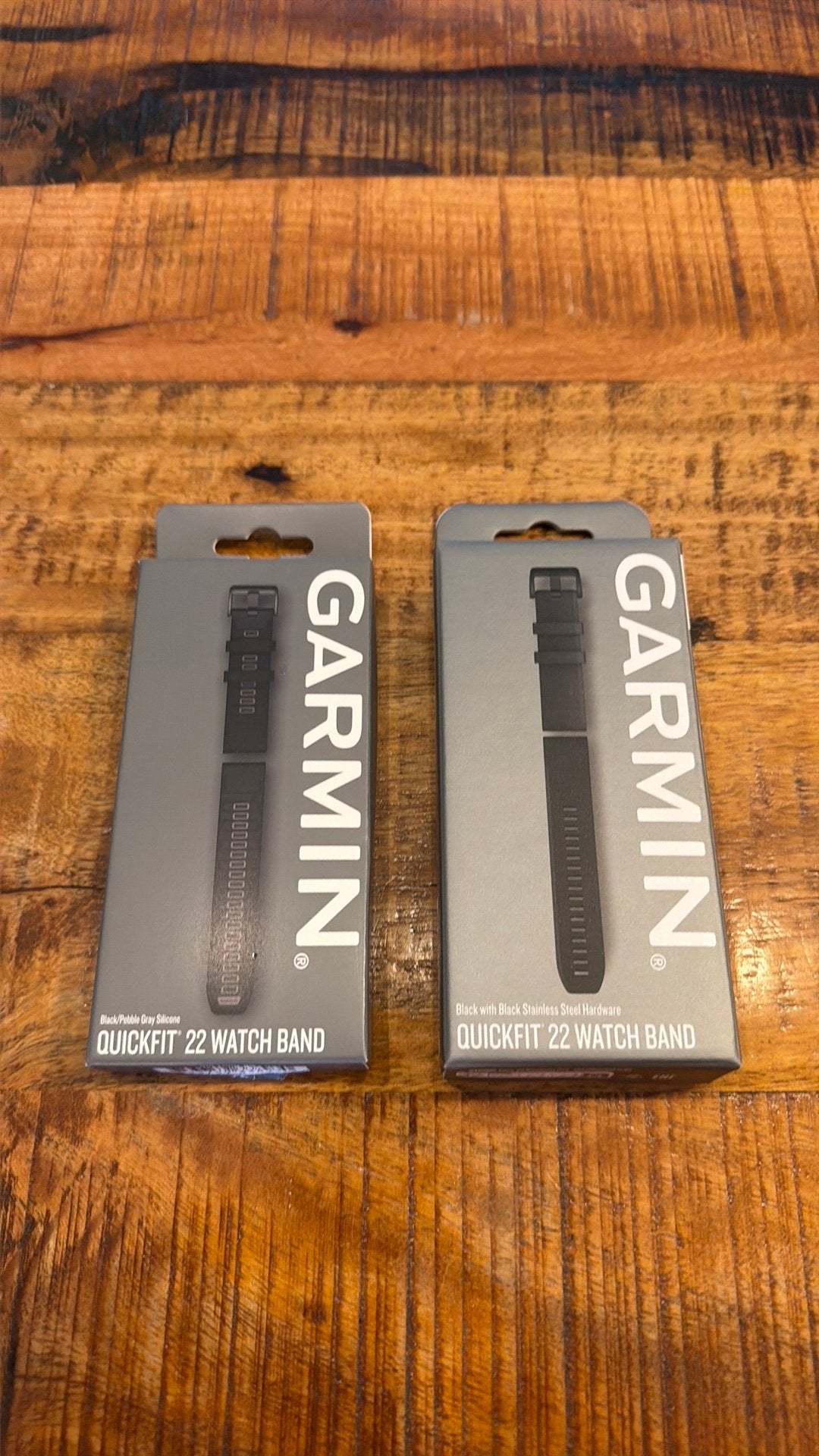 Garmin QuickFit 22, Sieraden, Tassen en Uiterlijk, Sporthorloges, Ophalen of Verzenden, Nieuw, Zwart, IOS