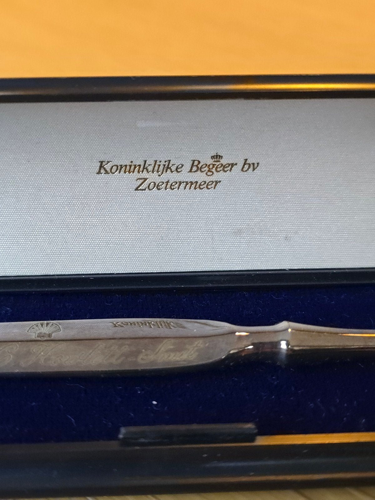 Vintage antieke Koninklijke Begeer BV gladde briefopener €25, Antiek en Kunst, Antiek | Kantoor en Zakelijk, Ophalen of Verzenden