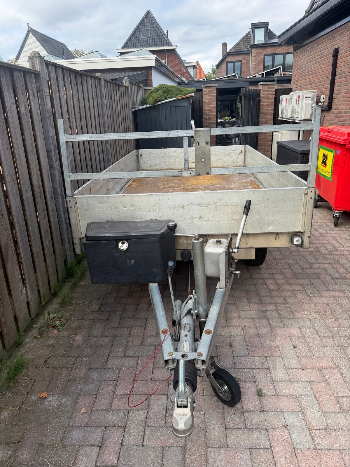 Hapert kieper handpomp 1,65x2,85 met nieuwe banden, Ophalen, Gebruikt