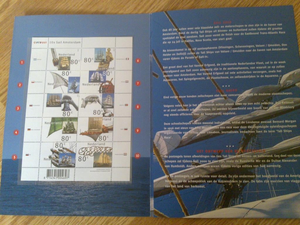 Speciale verzameluitgifte: Themamapje Sail 2000, Ophalen of Verzenden, Dier of Natuur