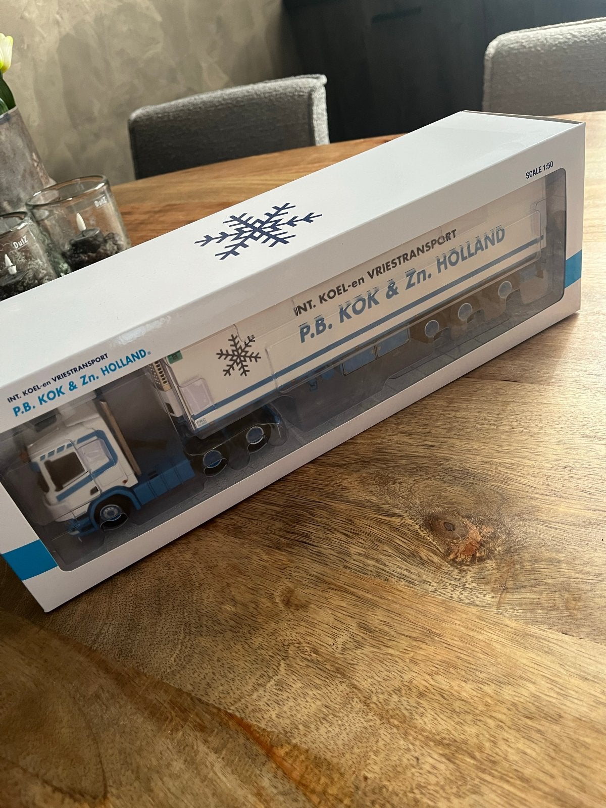 Modelvrachtwagen P.B. Kok & Zn. Holland - Schaal 1:50, 1:50 of kleiner, Nieuw, Truck, Ophalen