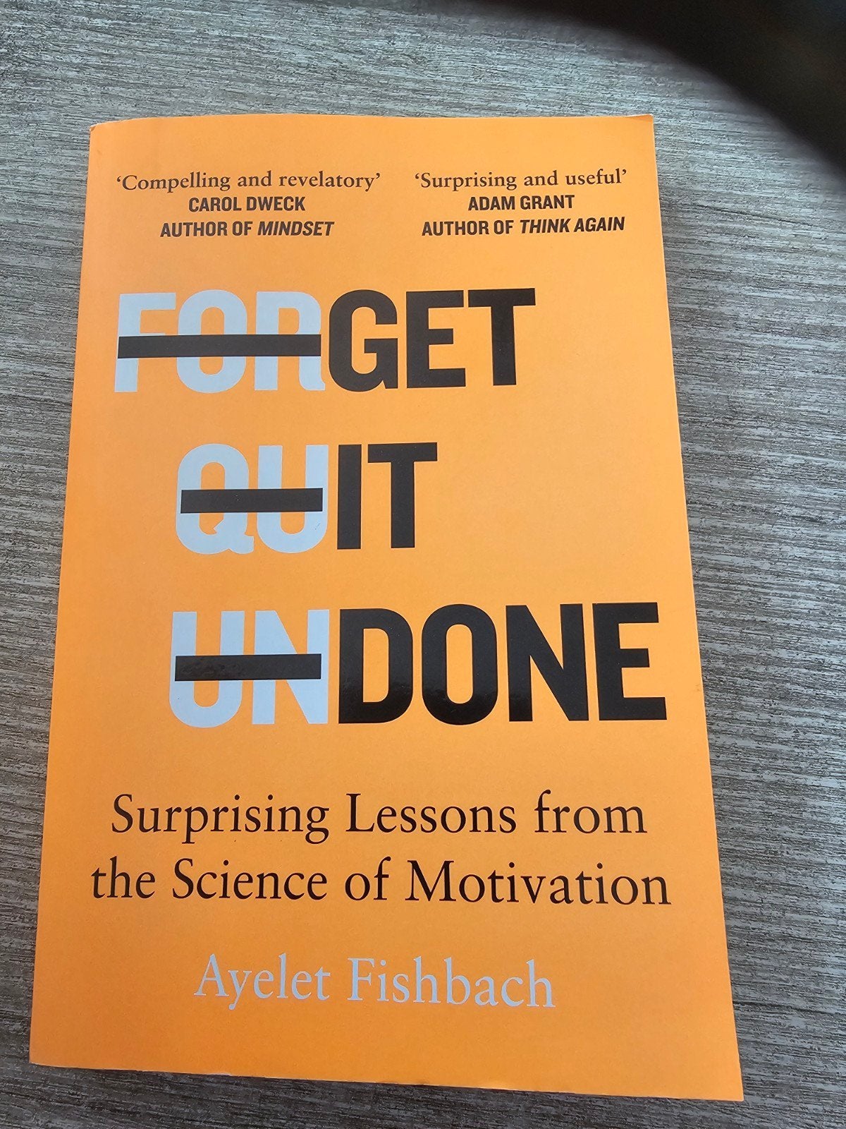 Forget, Quit, Undone - Surprising Lessons from Motivation, Boeken, Ophalen of Verzenden, Gelezen