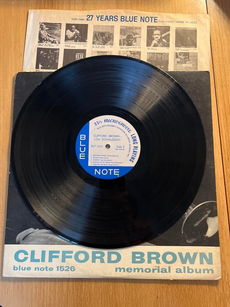 Clifford Brown - Memorial Album (Blue Note 1526), Gebruikt, Originele persing, Ophalen of Verzenden, 1940 tot 1960